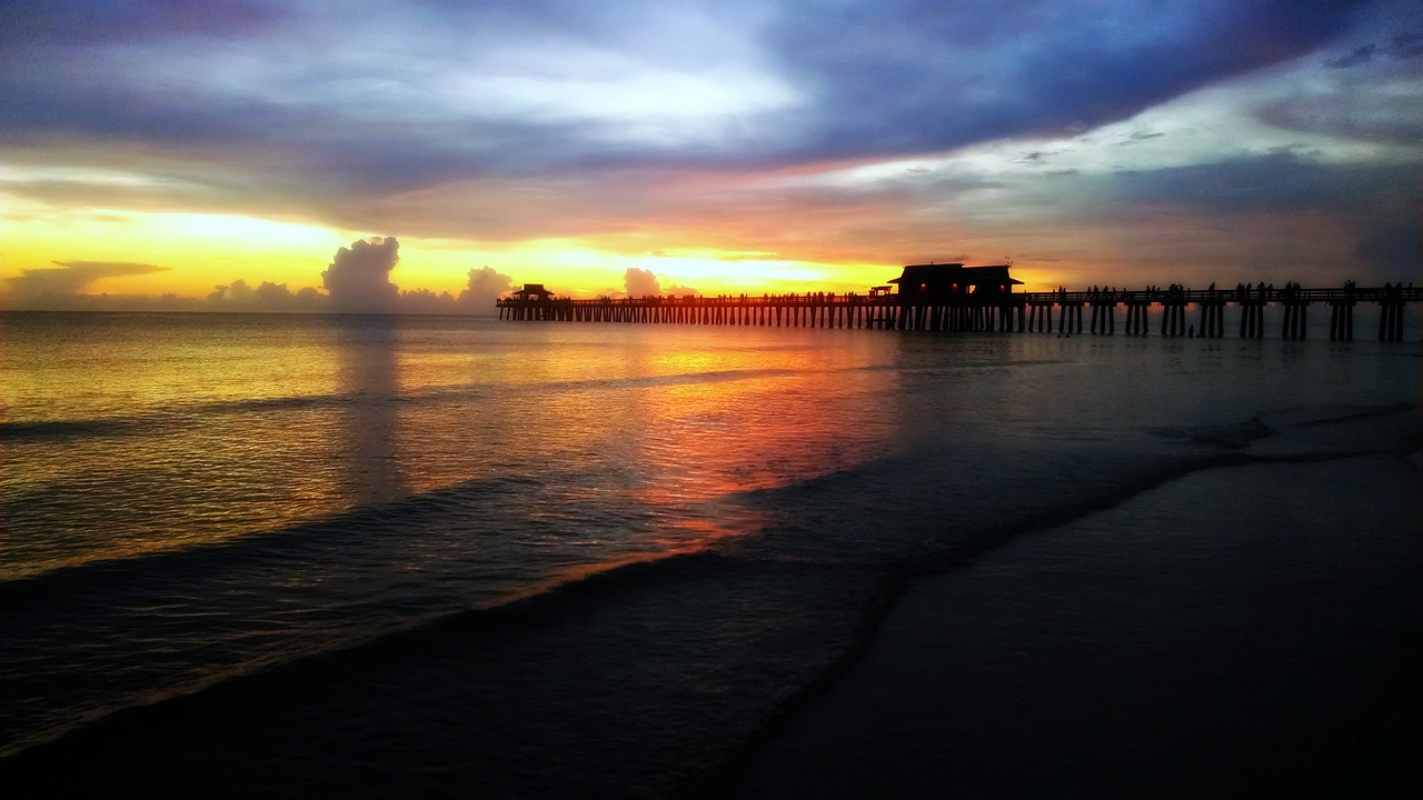 ocean  florida  sunset free photo