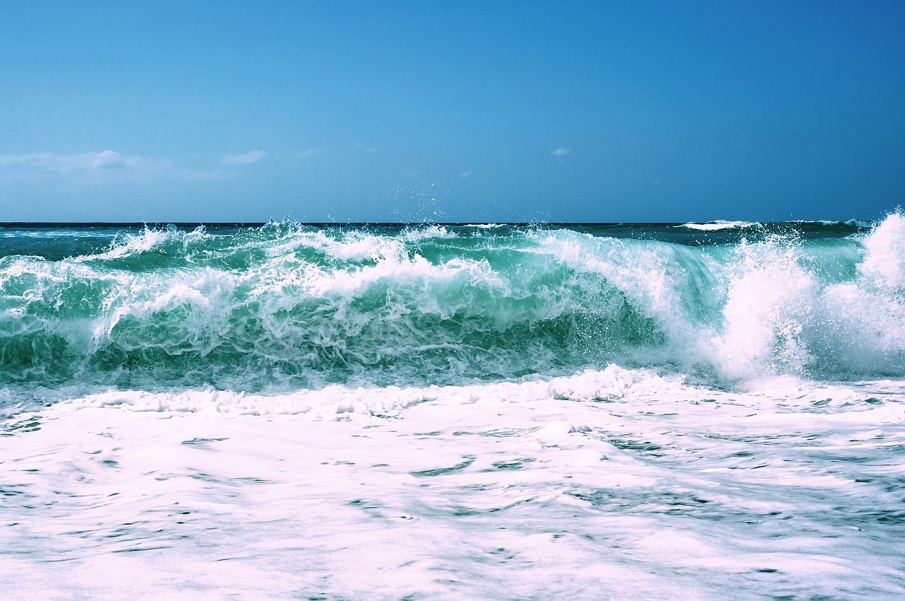 ocean waves tide free photo