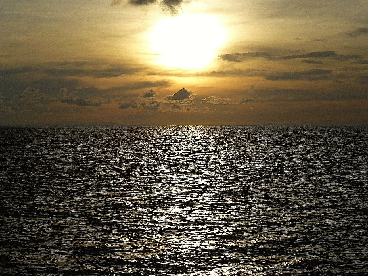 ocean sunset thailand free photo