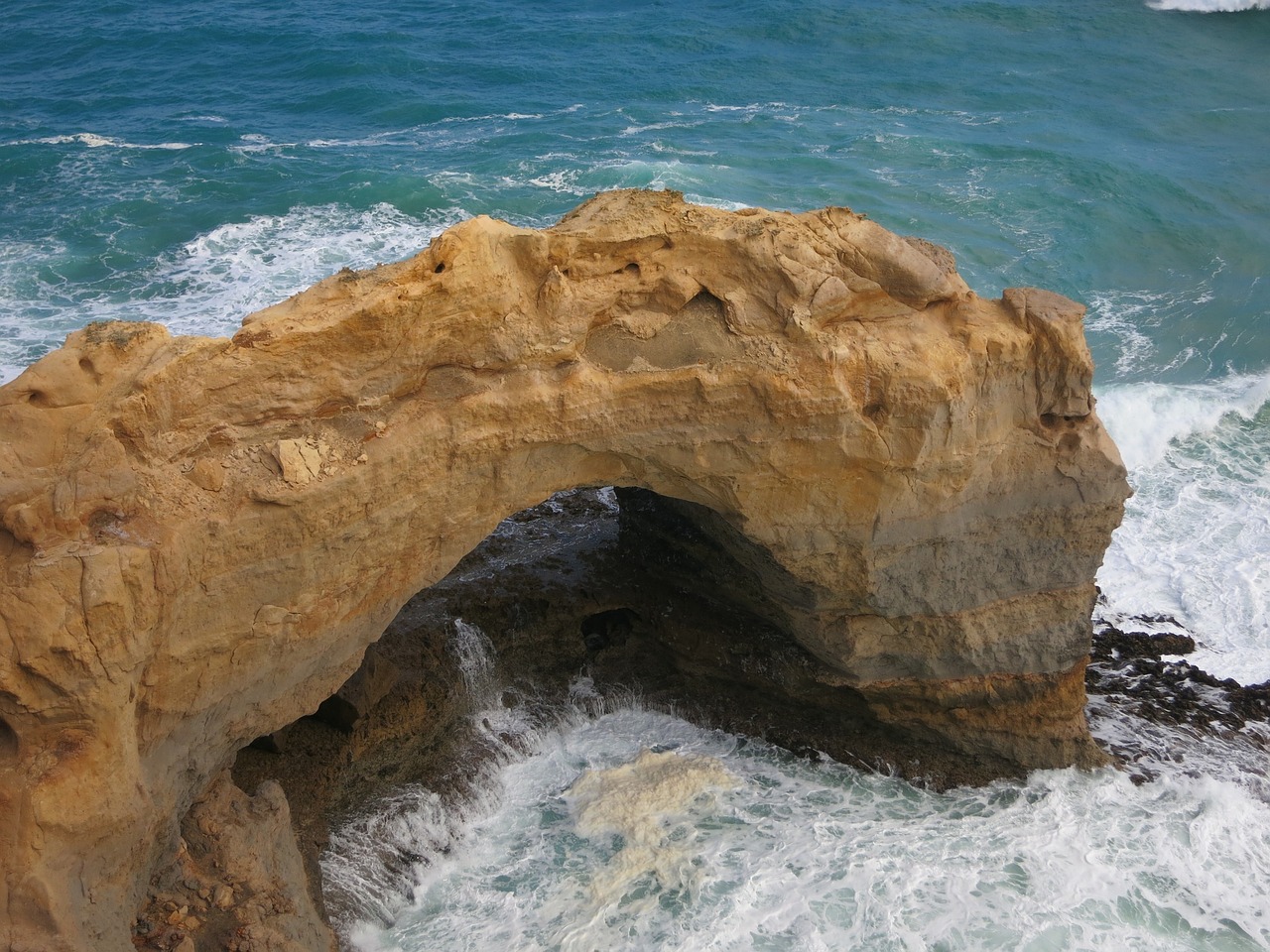 ocean waves rock free photo