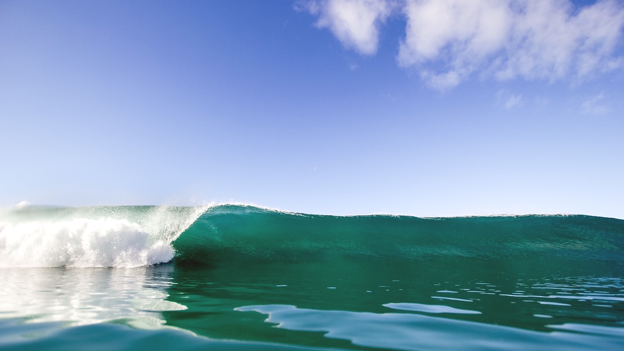 ocean wave sky free photo