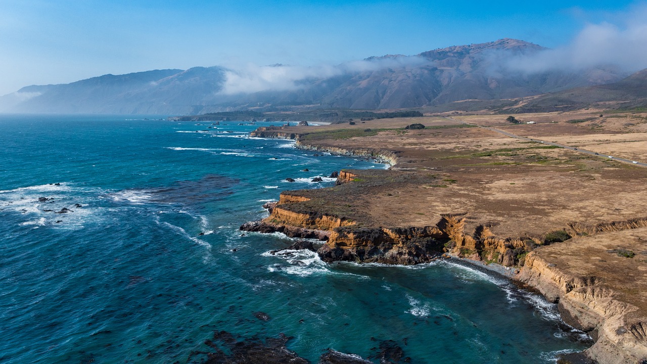 ocean cliff california free photo