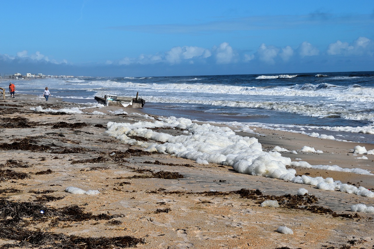 ocean debris hurricane irma destruction free photo