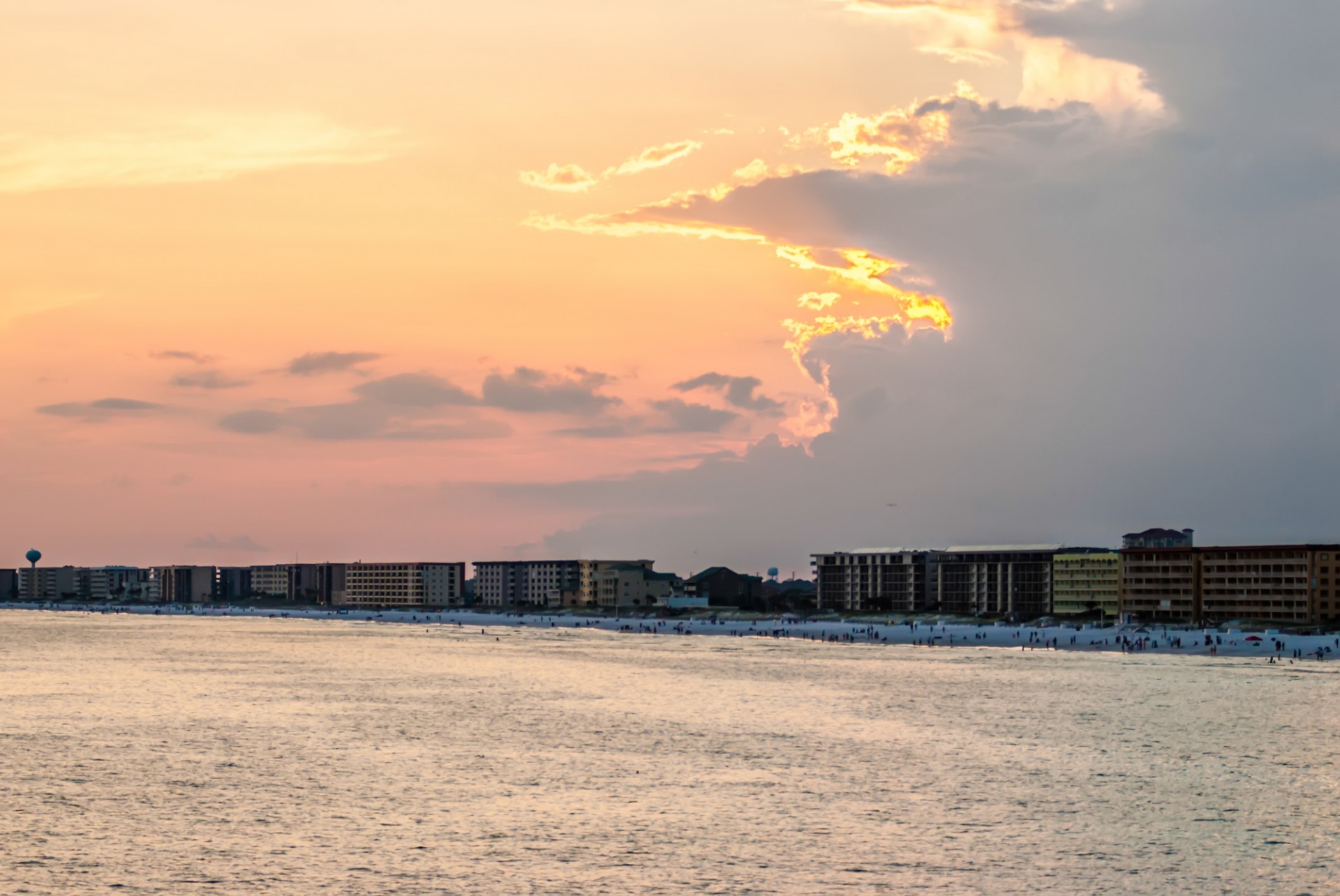 ocean evening sunset free photo