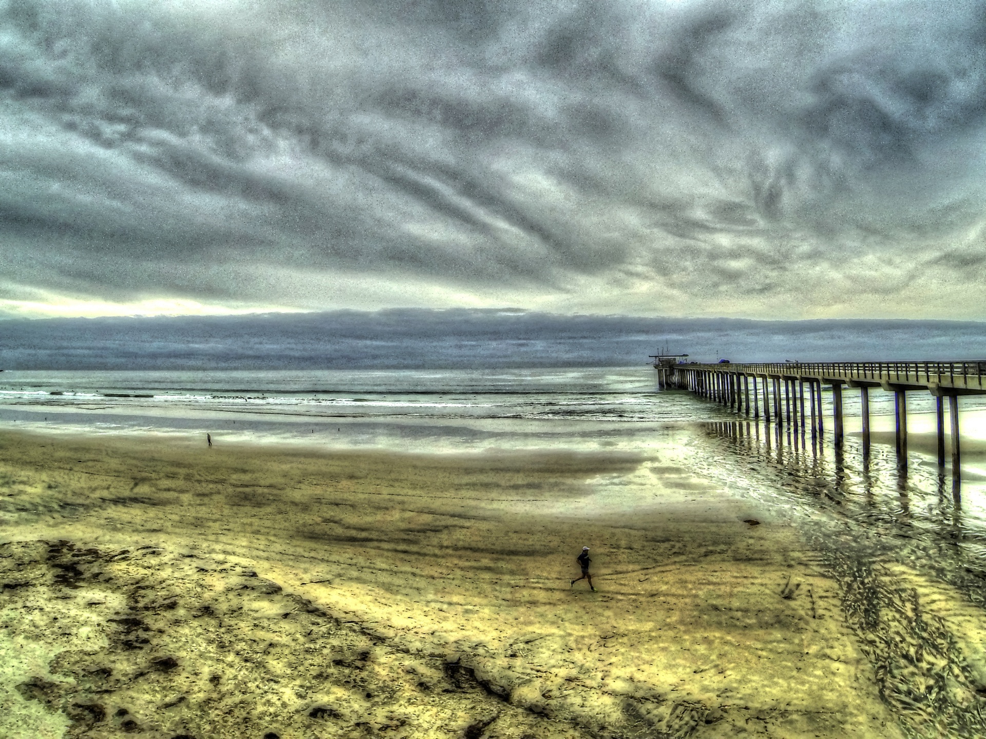 pier ocean sea free photo