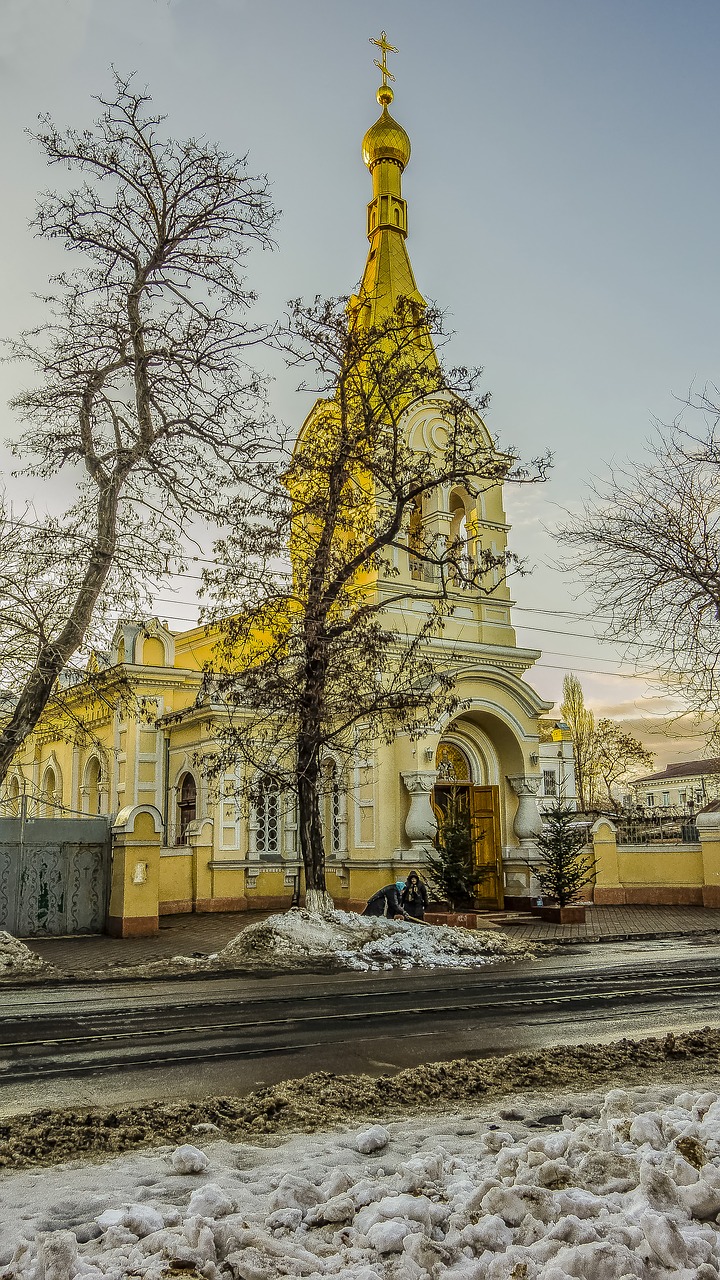 odessa tserkov winter free photo