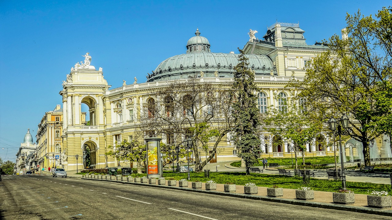 odessa theatre road free photo