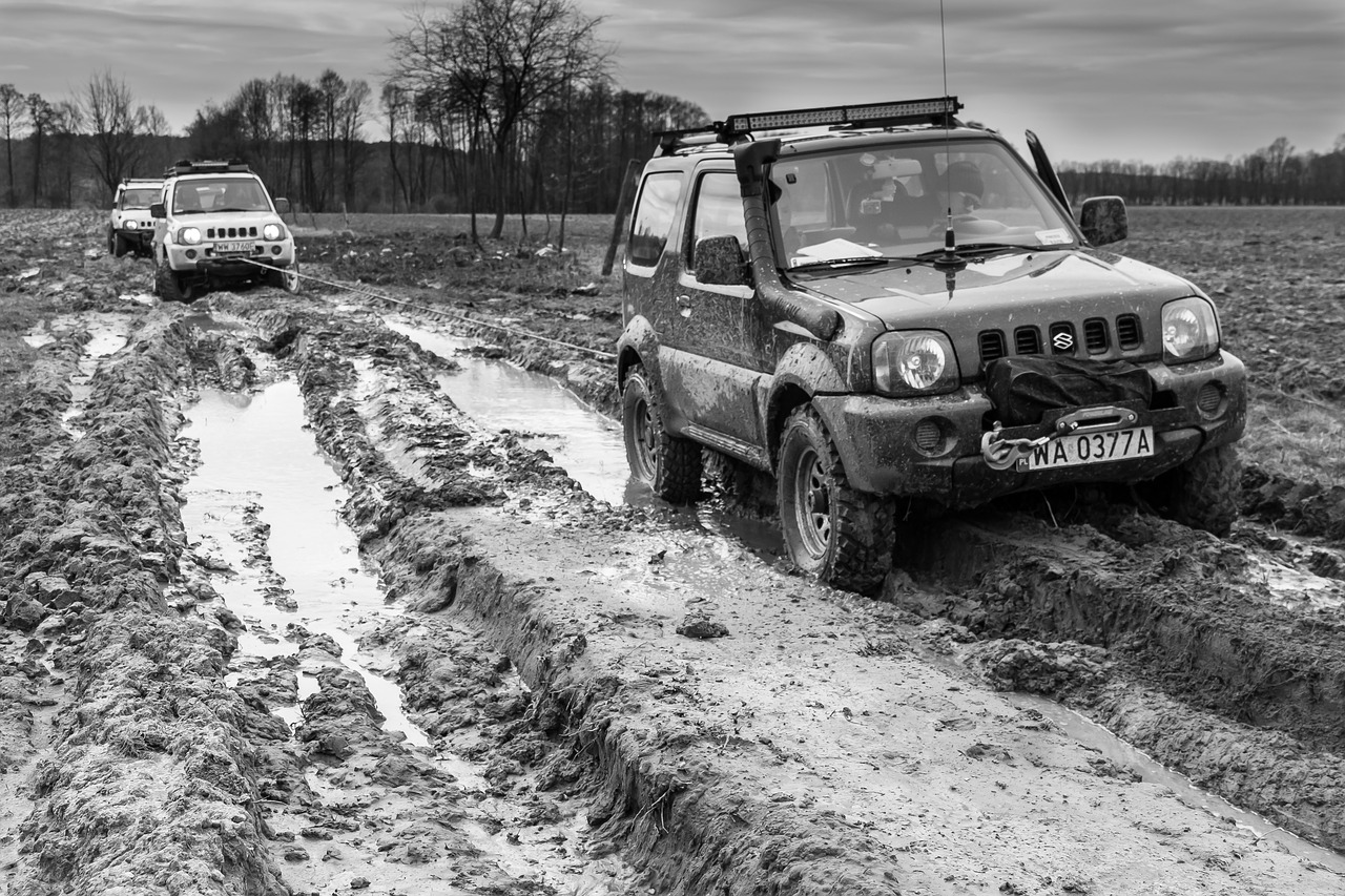off-road car towing free photo