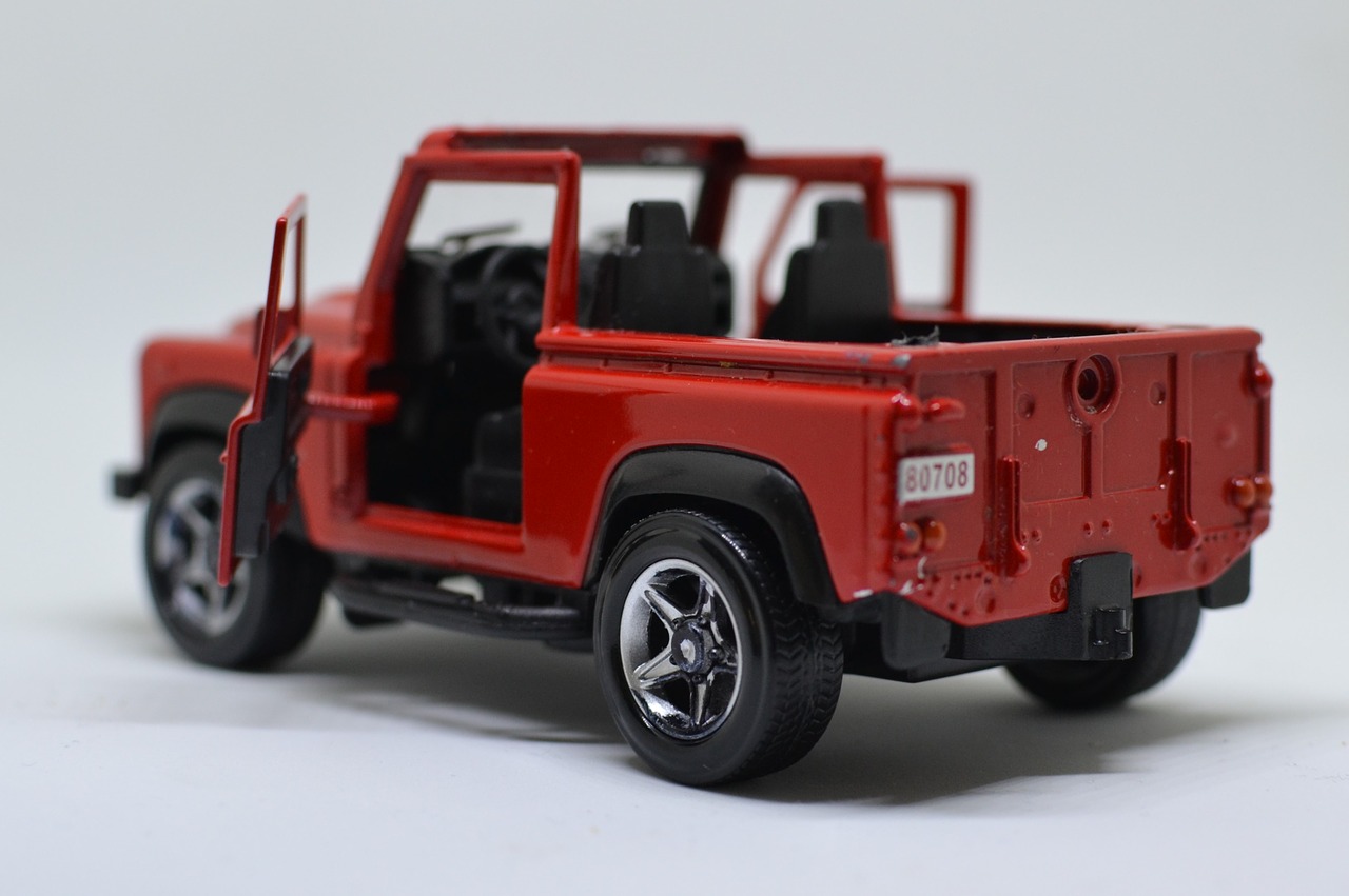 off-road vehicle land rover red vehicle free photo