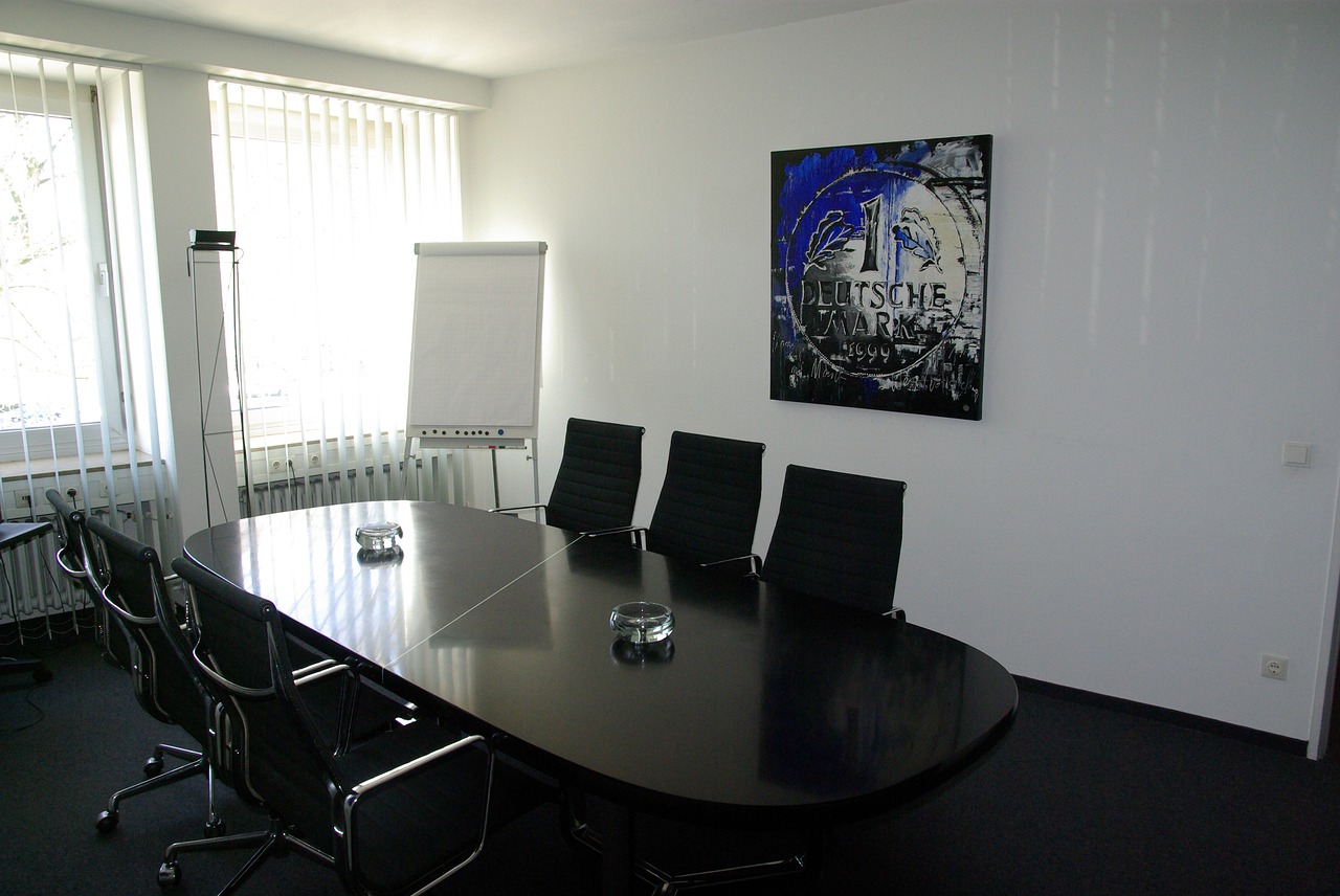 office conference table interior free photo