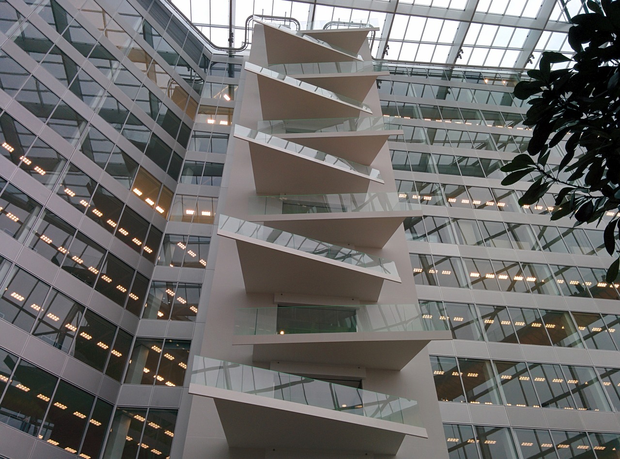 office staircase modern free photo