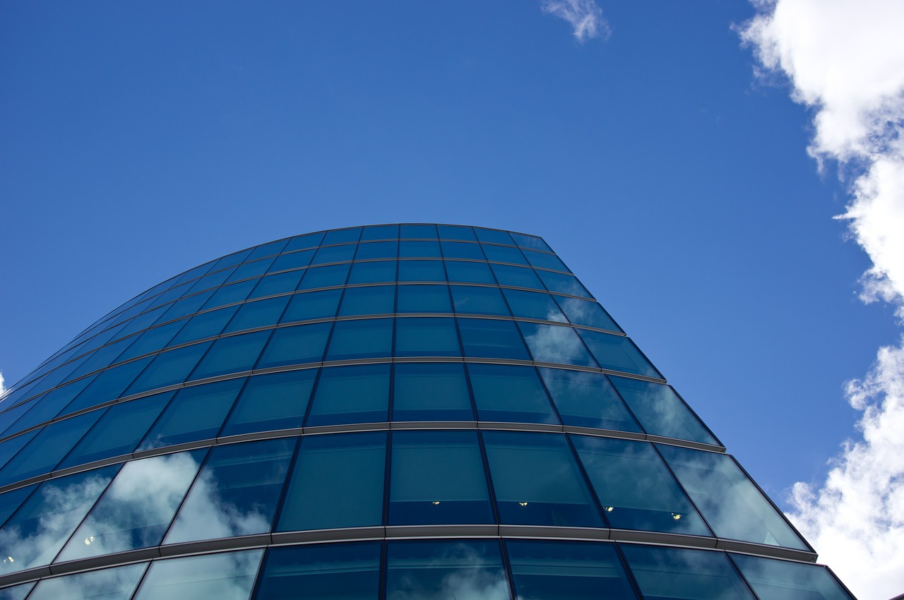 office building glass building modern free photo