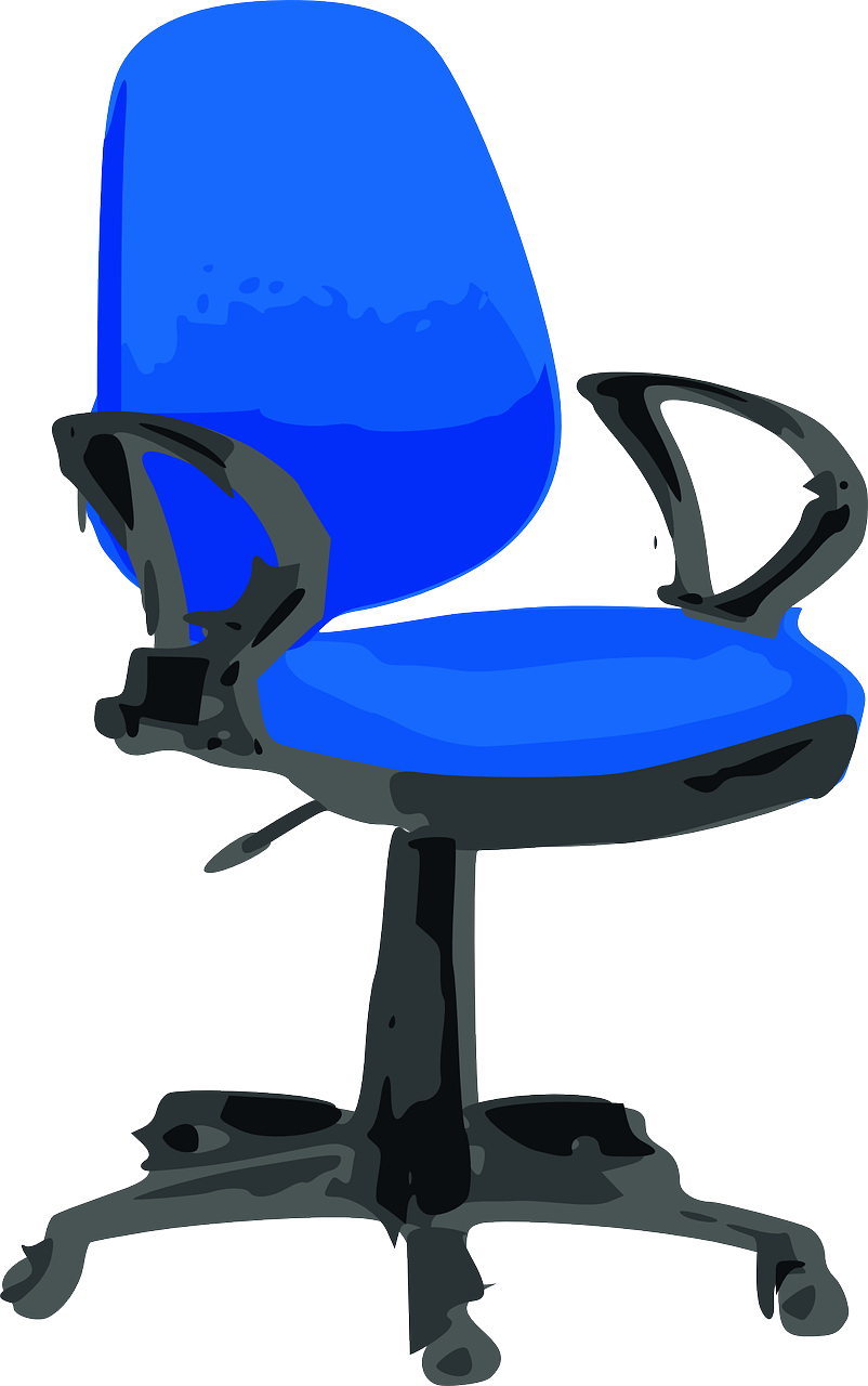 office chair blue chair free photo