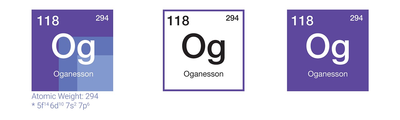 oganesson chemistry periodic table free photo