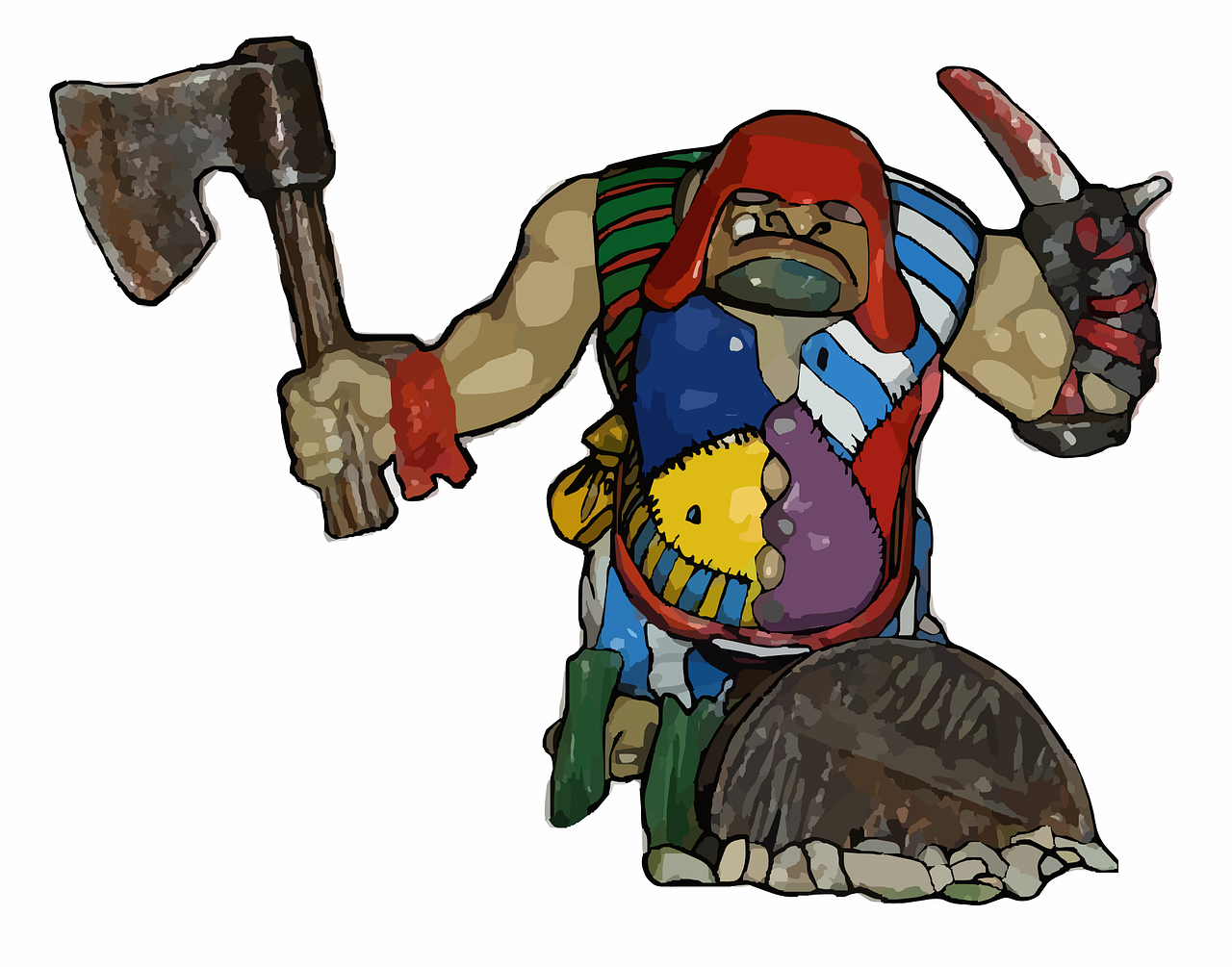 ogre battle axe viking free photo