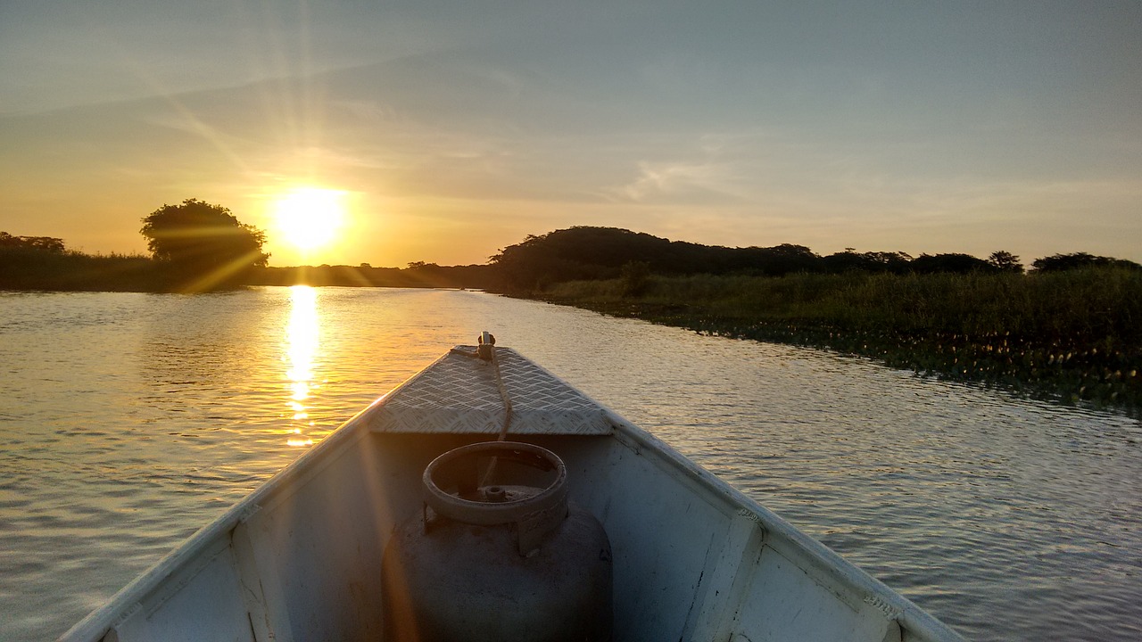 oiapoque boat sunset free photo