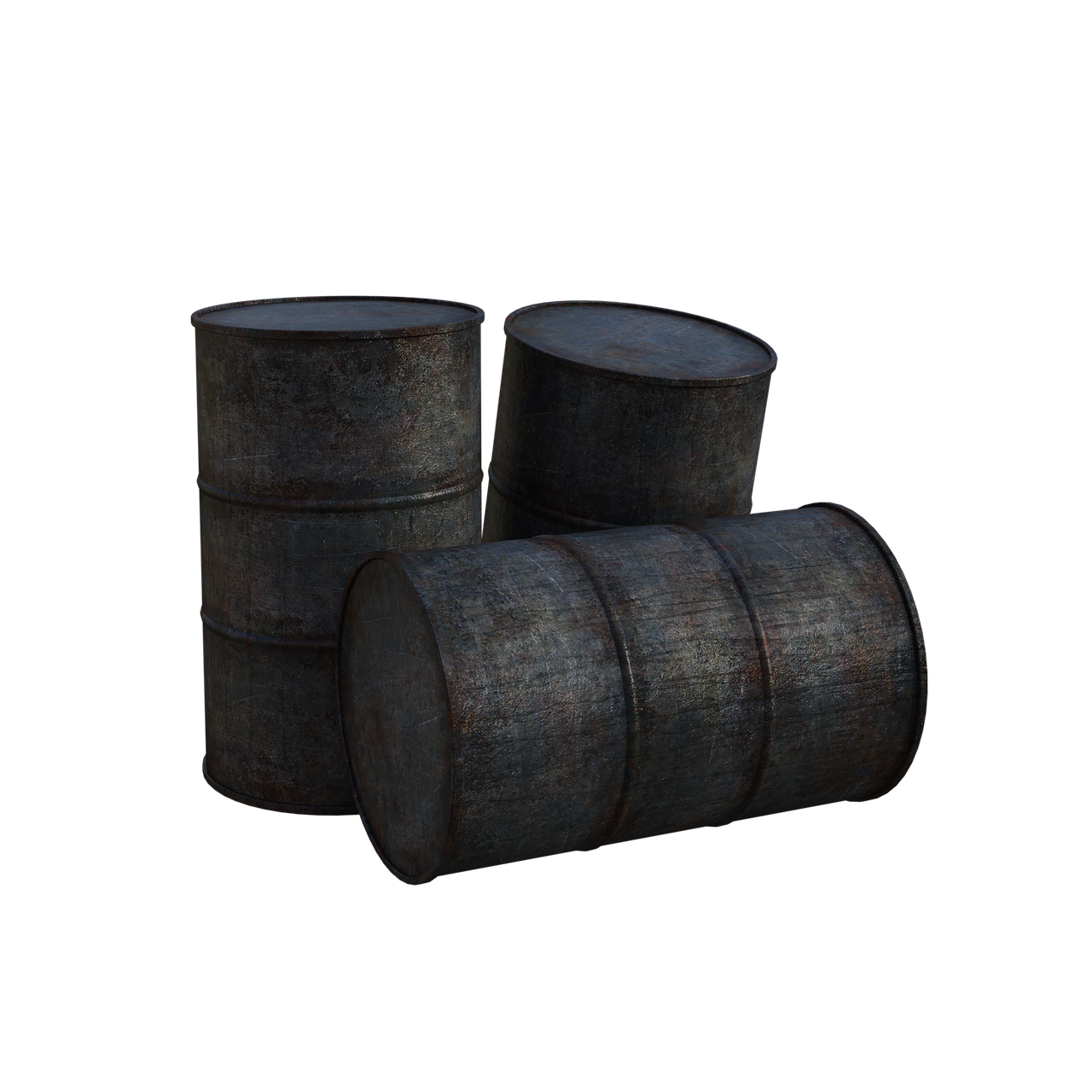 oil barrels  old  rusted free photo