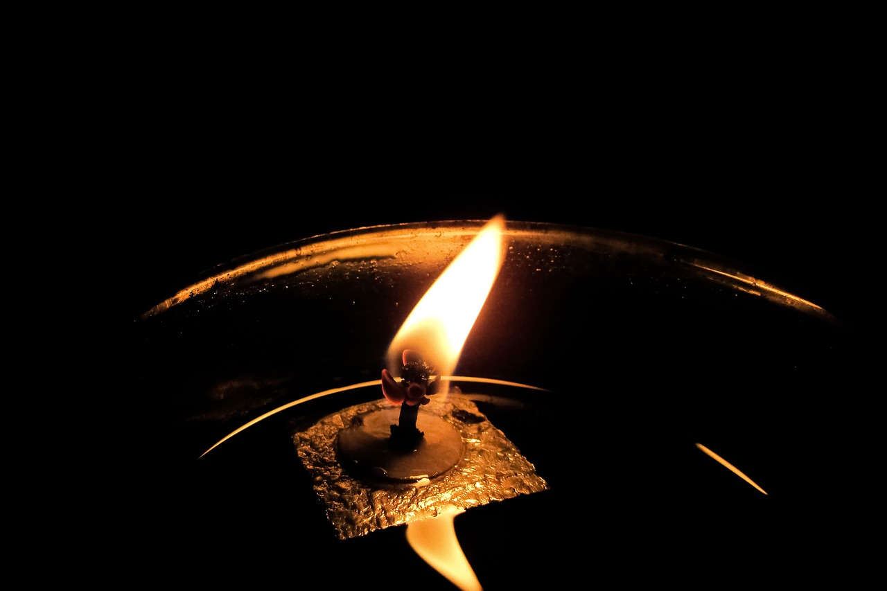 oil candle wick oil free photo