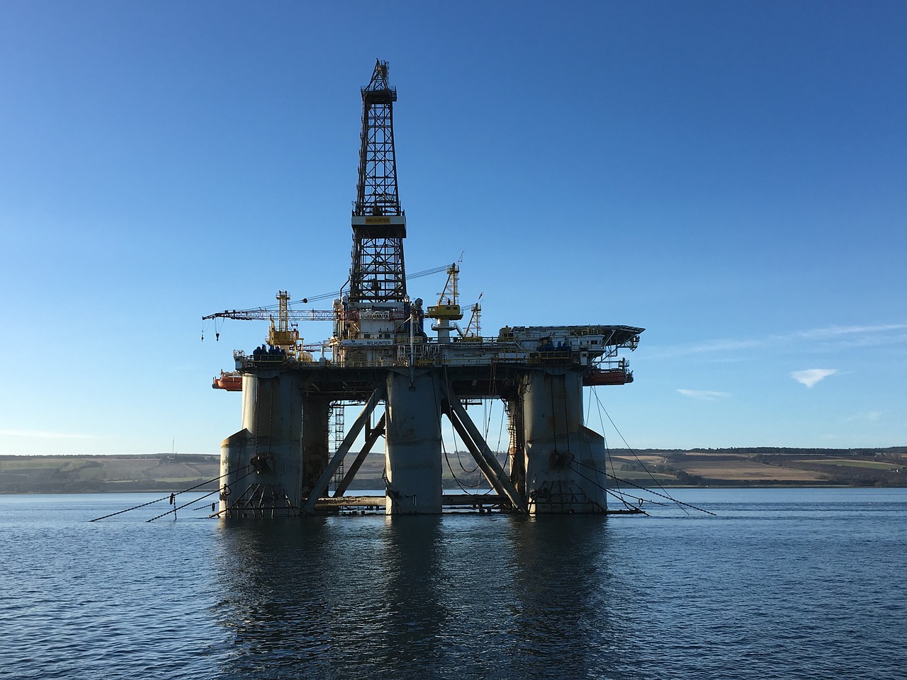 oil industry drilling rig scotland invergordon free photo