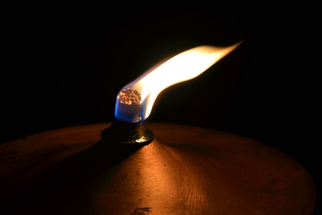 oil lamp flame lamp free photo