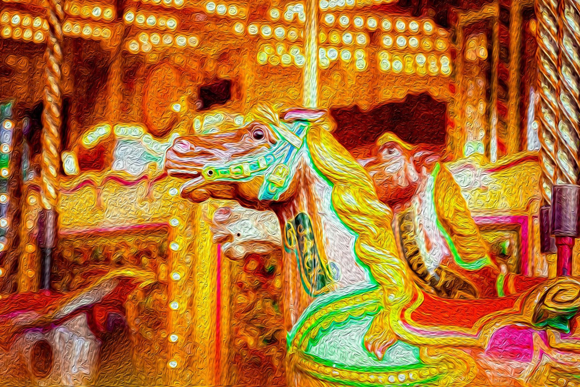 carousel child wallpaper free photo