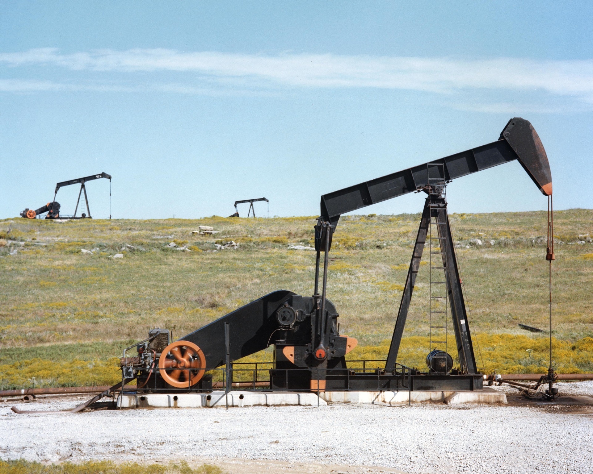 oil pump jacks energy industry free photo