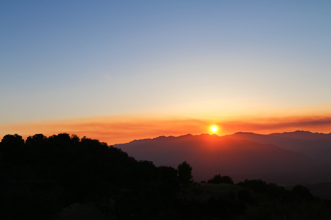 ojai sunset clouds free photo