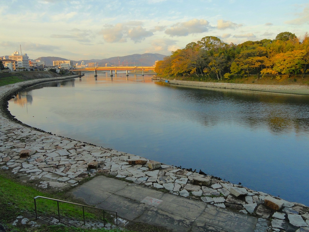 okayama japan river free photo