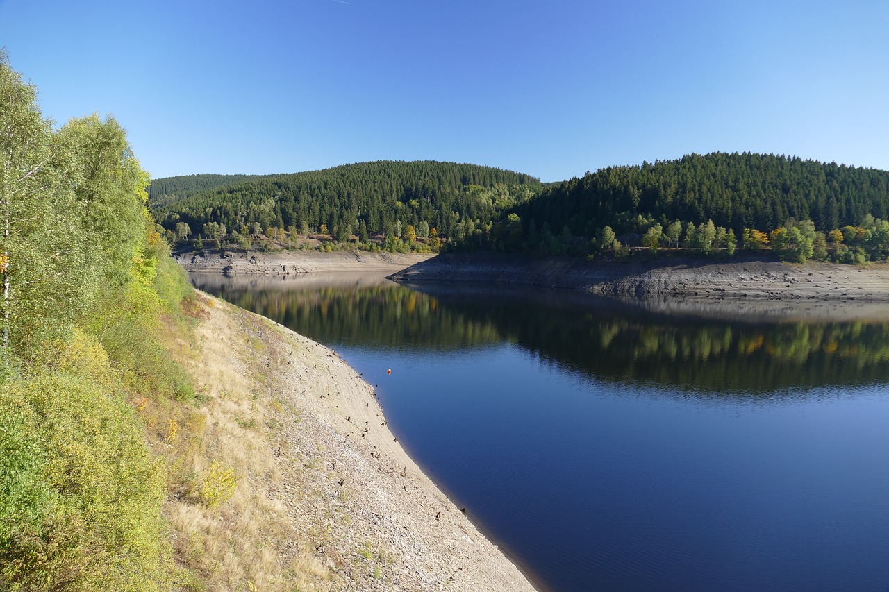 oker dam reservoir free photo