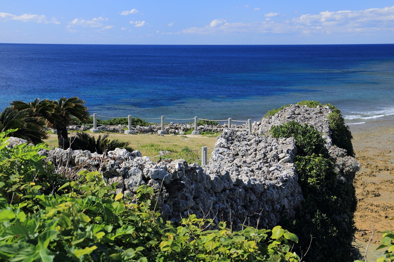 okinawa castle gushikawa district castle free photo