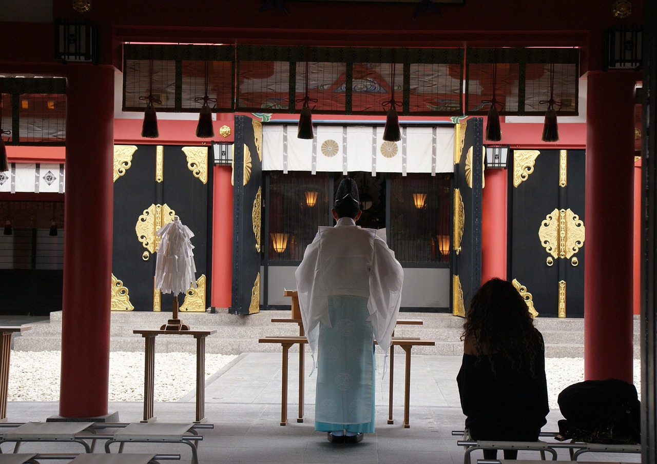 okinawa temple ritual free photo