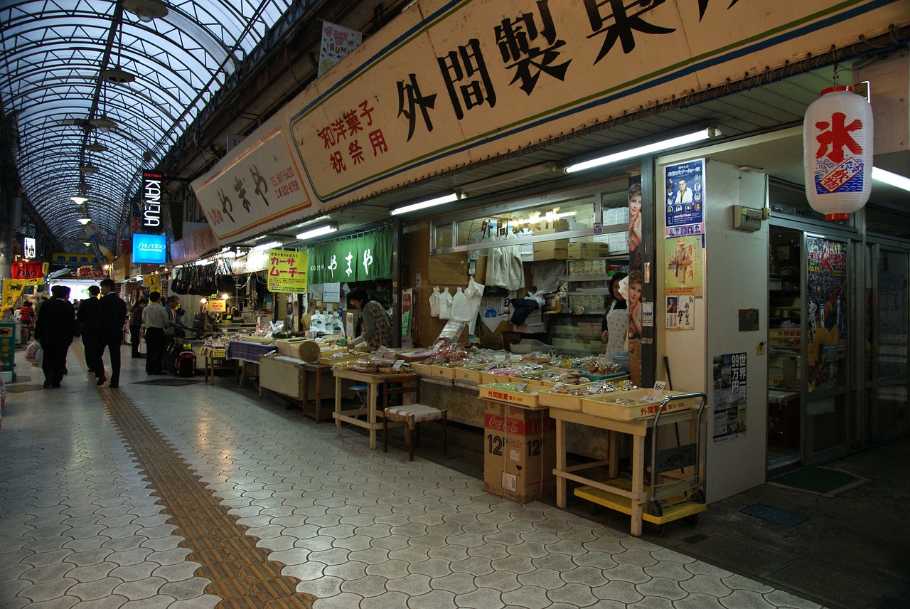 okinawa market japan free photo