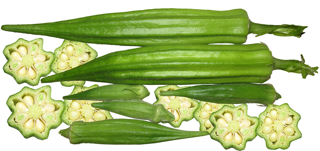 okra vegetable organic free photo