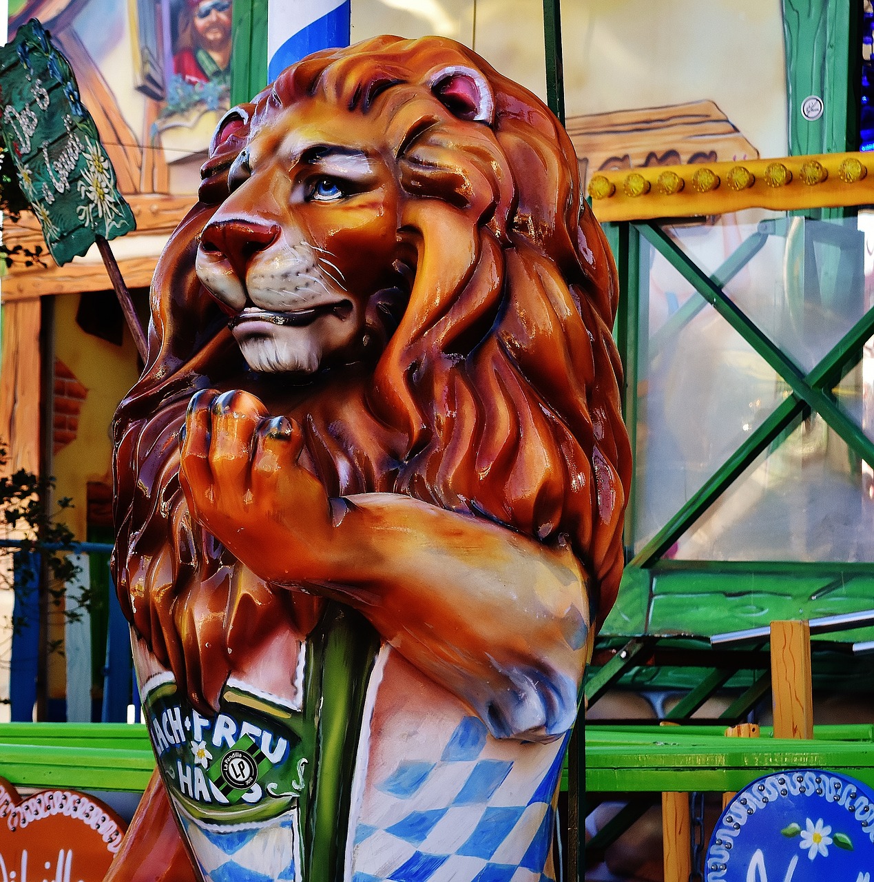 oktoberfest lion gastronomy free photo