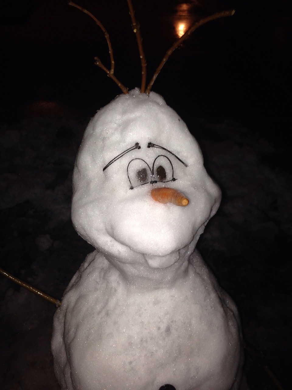 olaf snowman frozen free photo