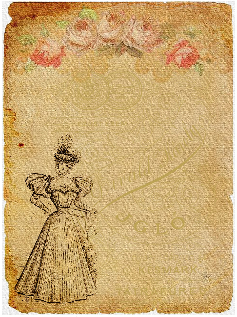 old vintage parchment free photo