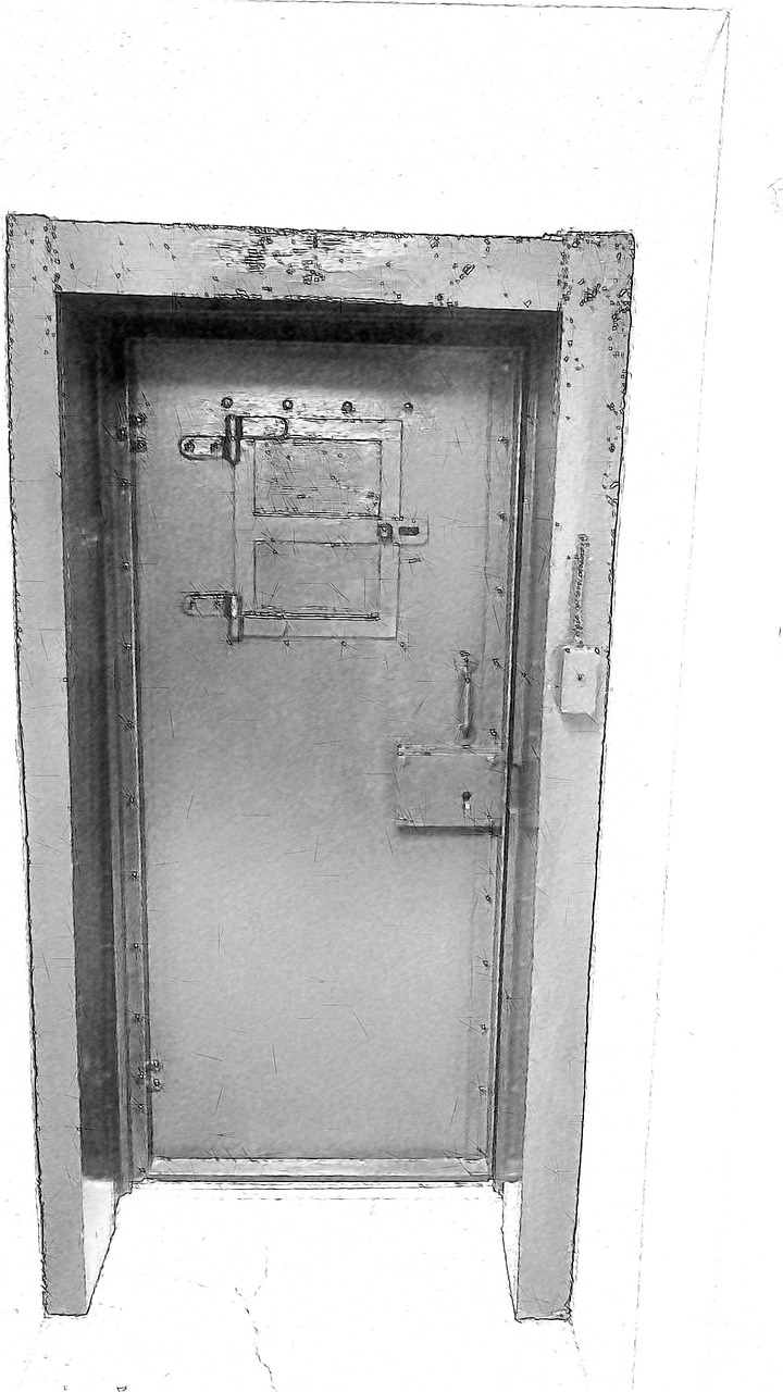 old jail black white free photo