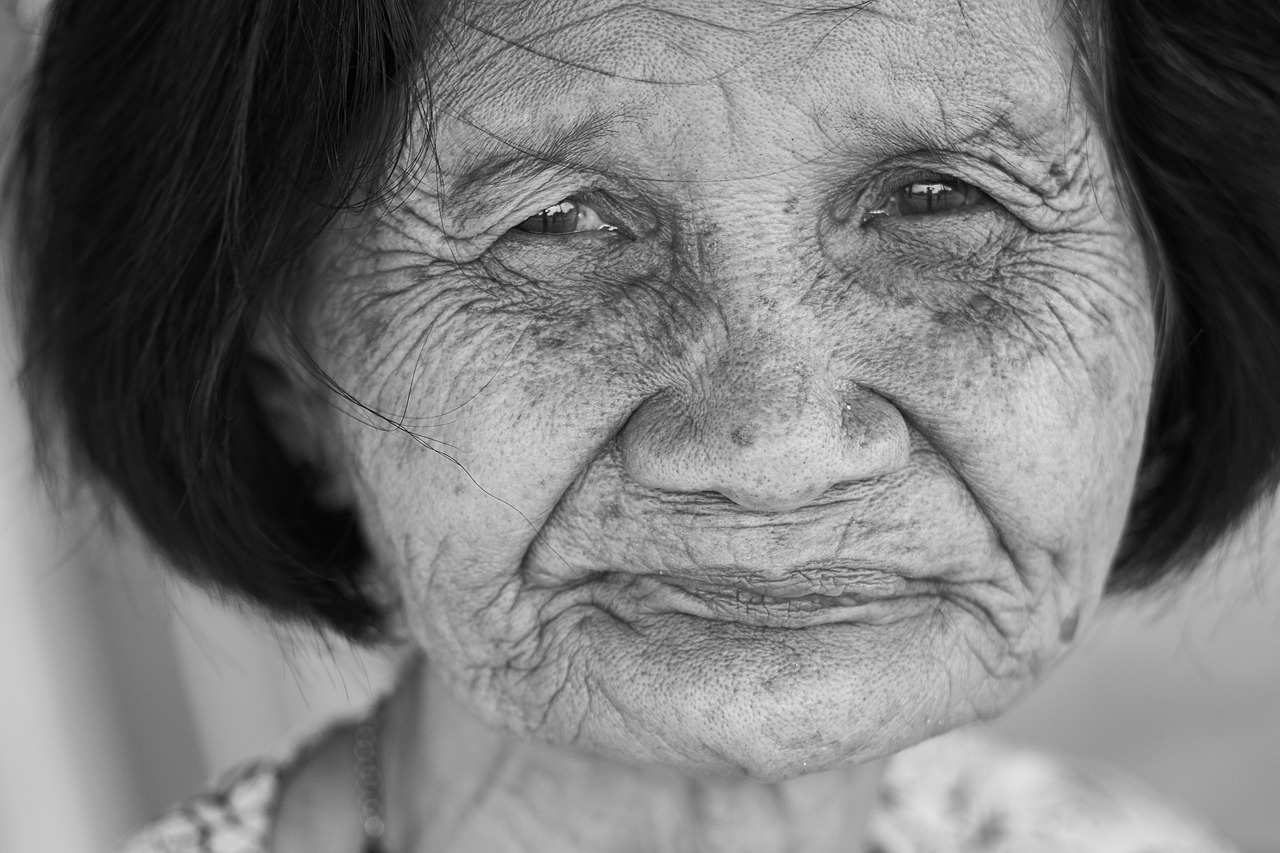 old human portrait free photo