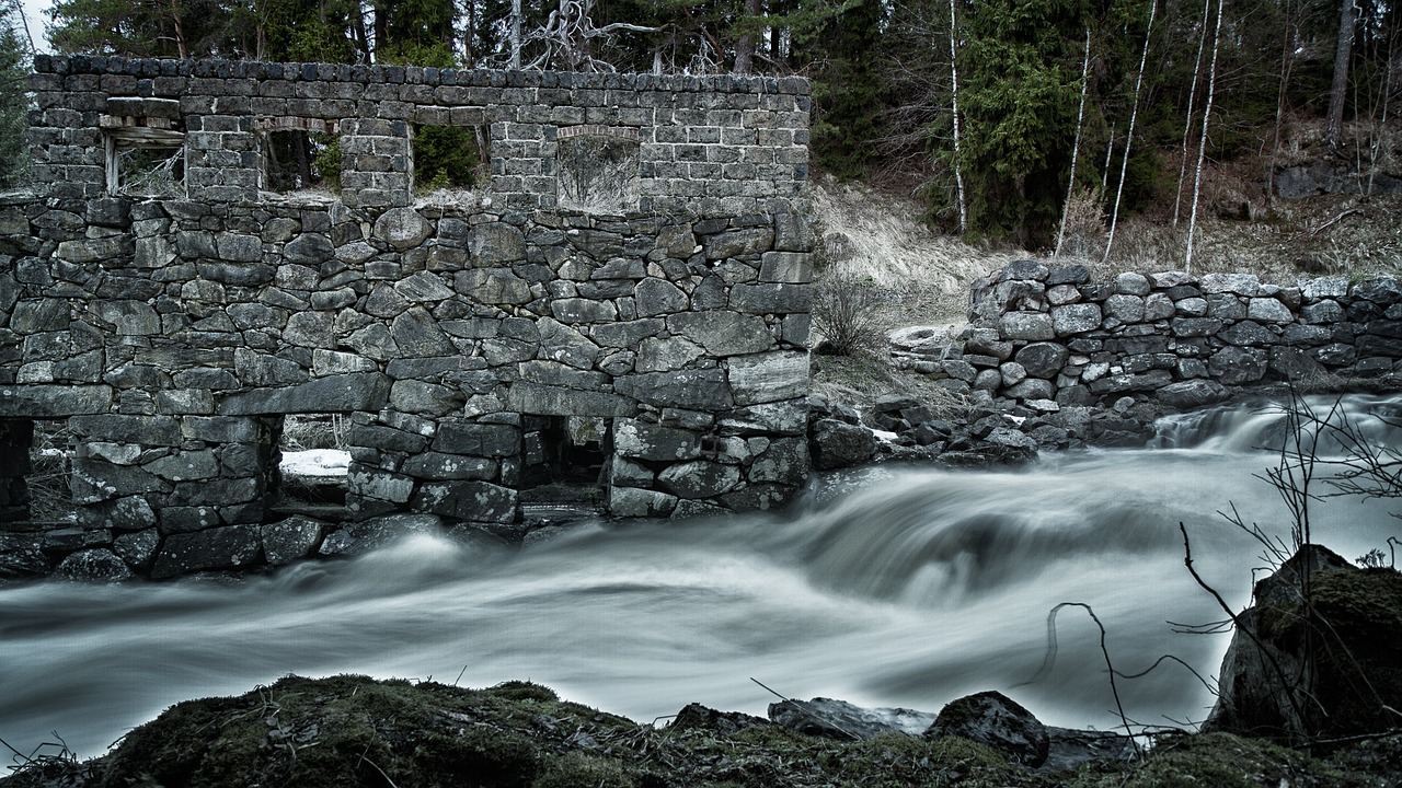 old mill building free photo