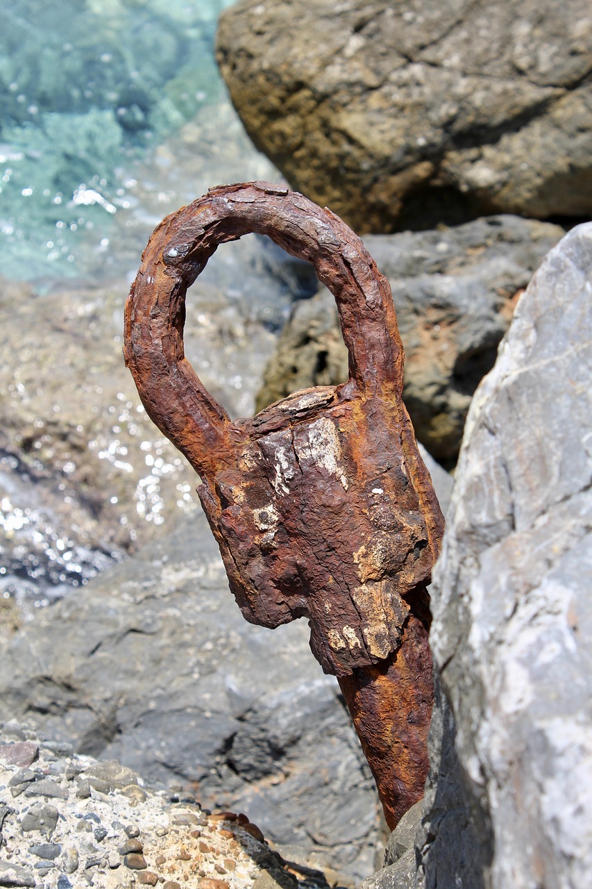 old rusty anchoring free photo
