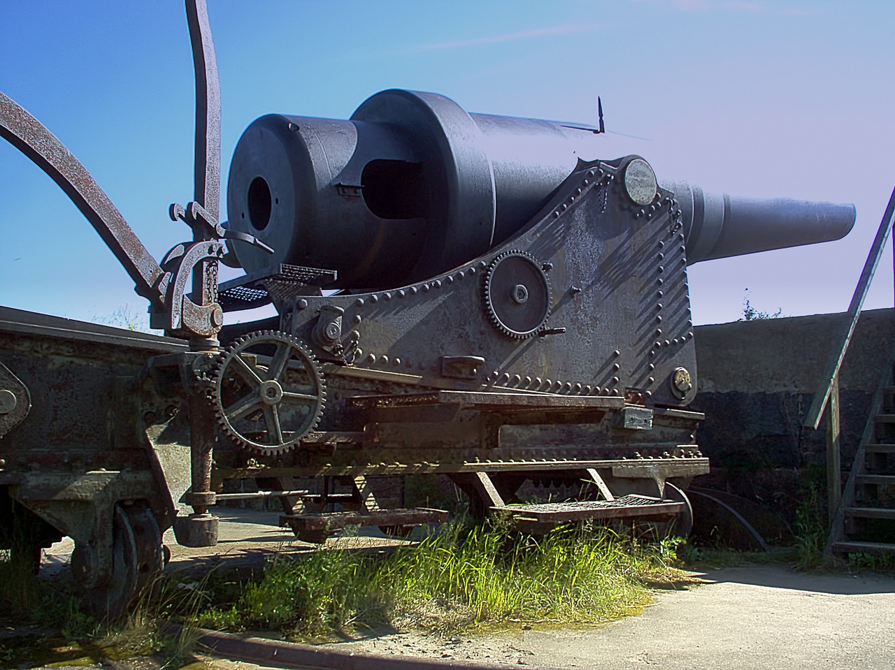 old russian coastal cannon free photo