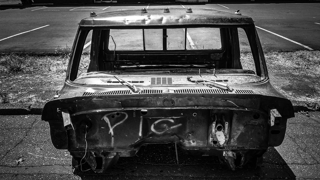old truck wrecked free photo
