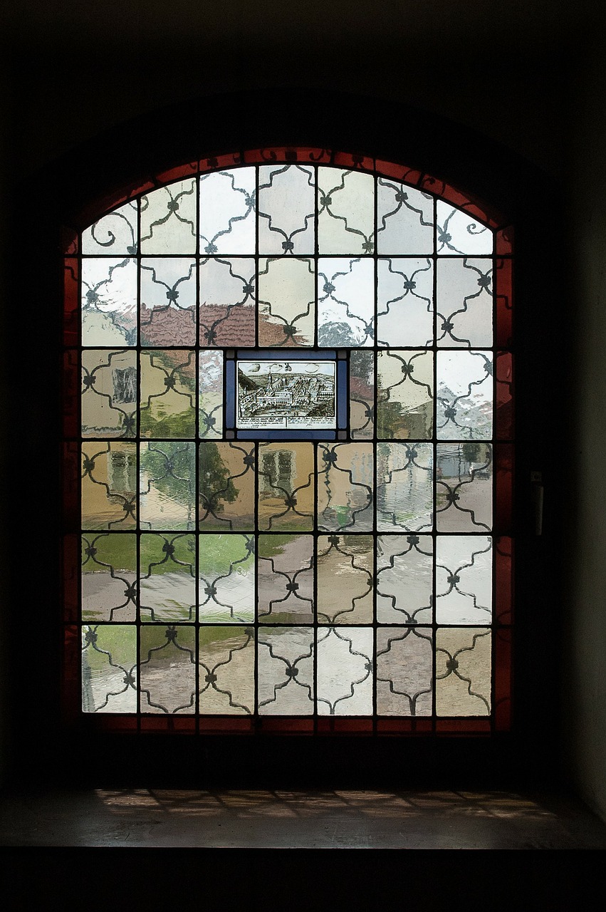 old window stained glass free photo