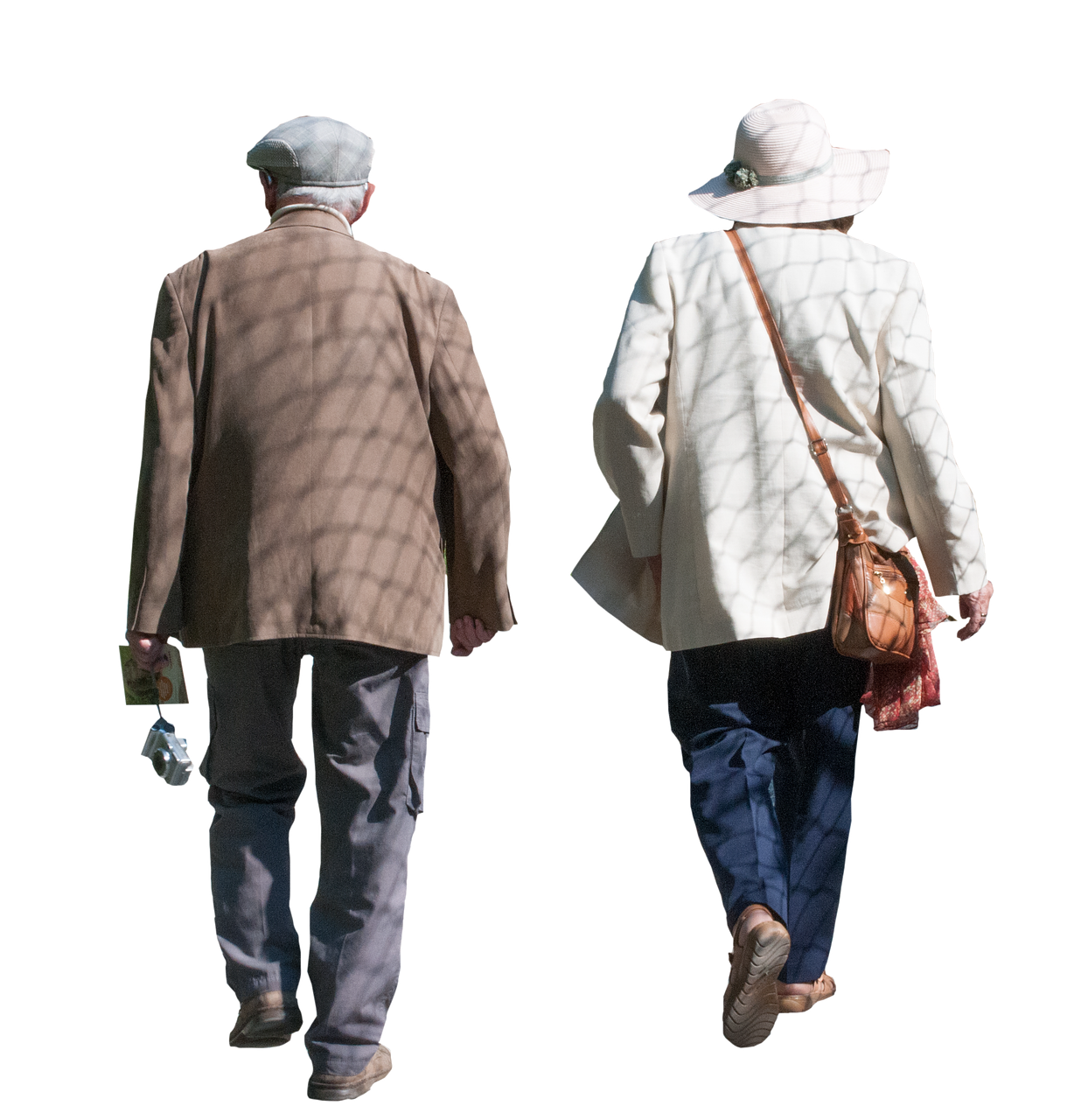 old pensioners isolated free photo