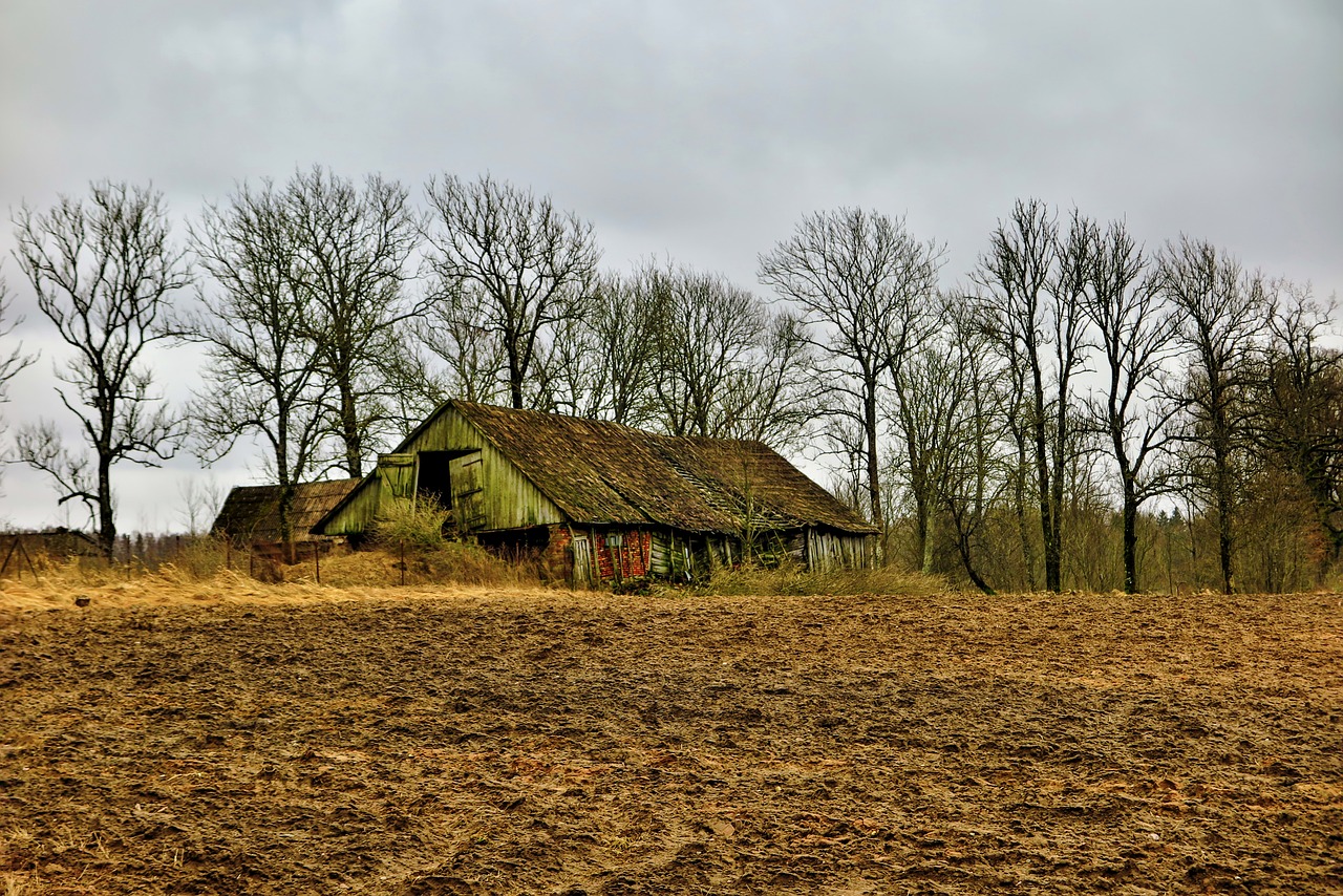 old barn landscape free photo