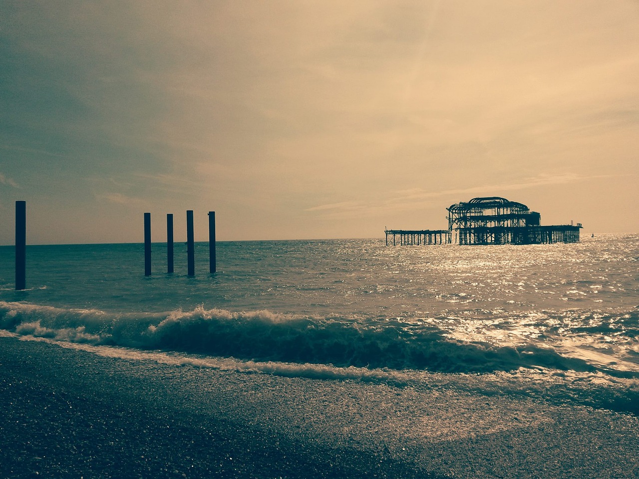 old pier brighton free photo