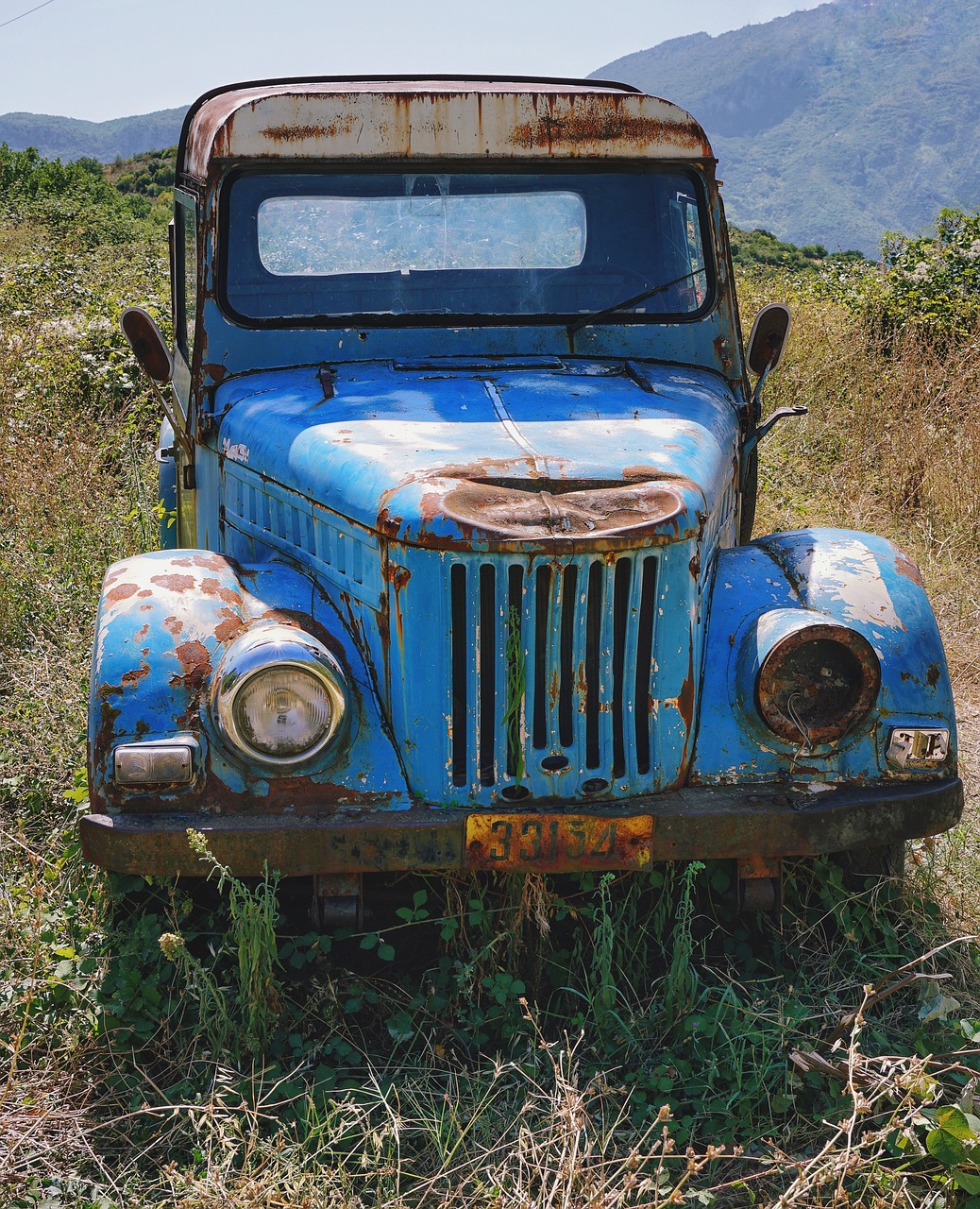 old wreck jeep free photo