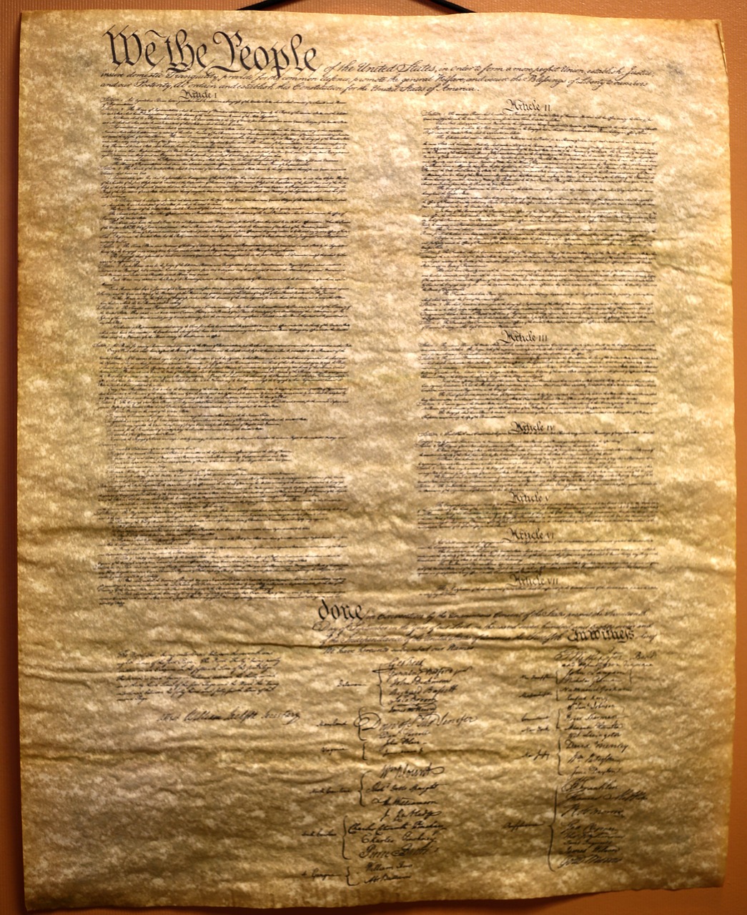 old transcript constitution free photo
