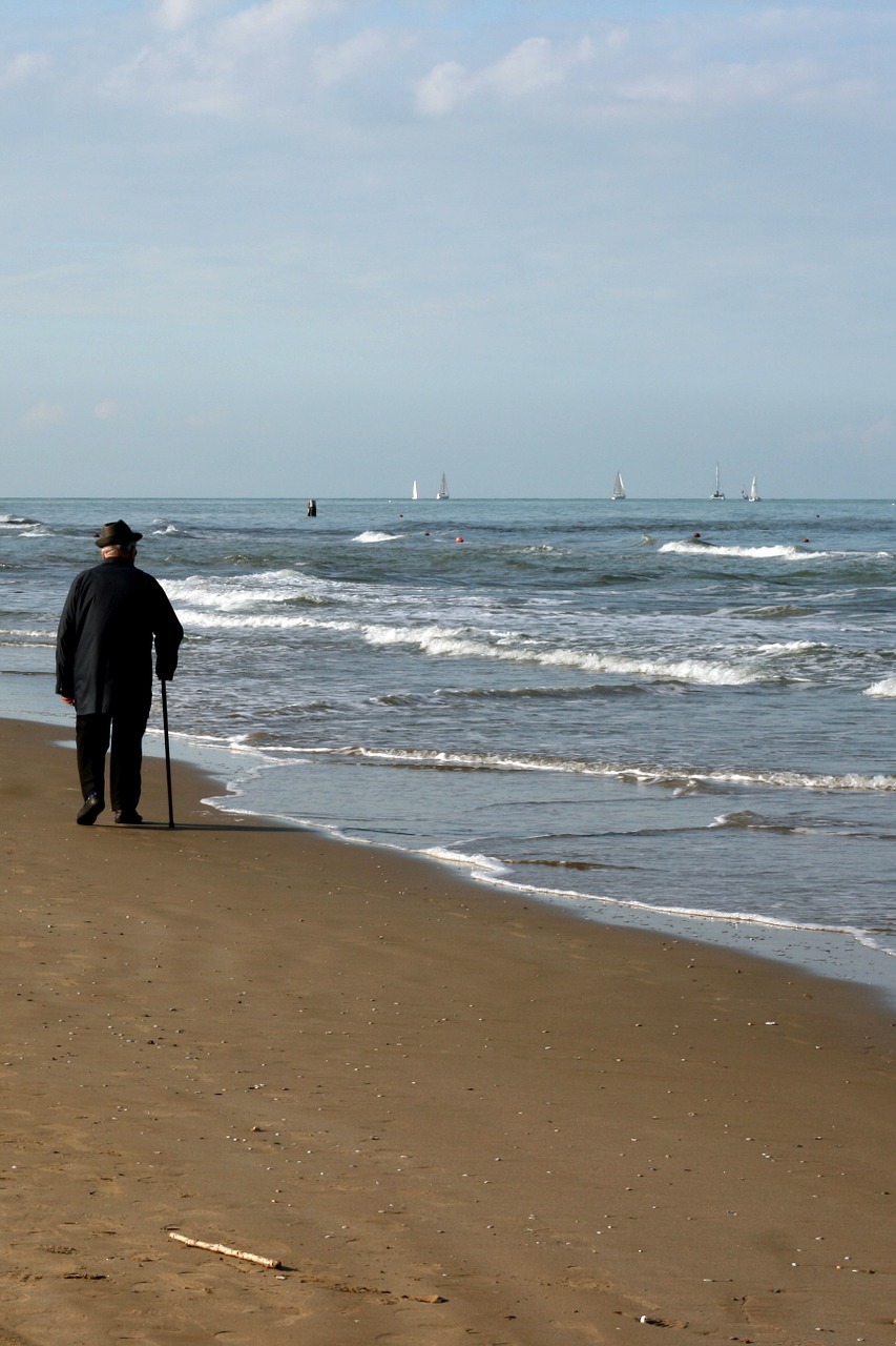 old walk beach free photo