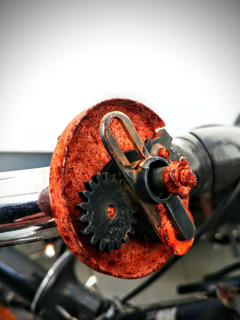 old bicycle  bell  rust free photo